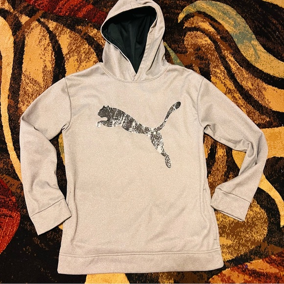 Boys puma Grey and black hoodie size 14-16 excellent condition - Picture 3 of 8